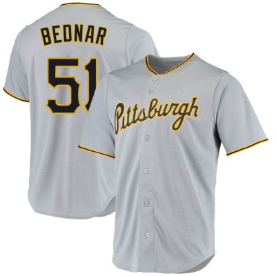 Youth David Bednar Pittsburgh Pirates Replica Gray Road Jersey