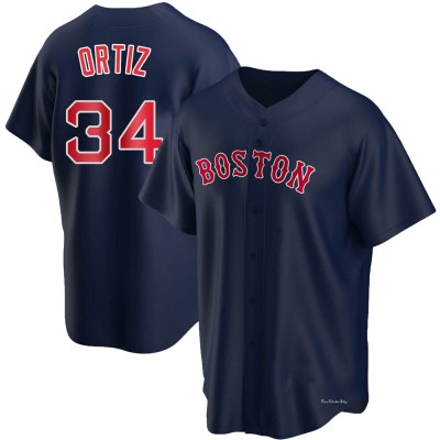 Youth David Ortiz Boston Red Sox Replica Navy Alternate Jersey