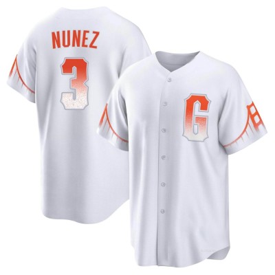 Youth Dom Nunez San Francisco Giants Replica White 2021 City Connect Jersey