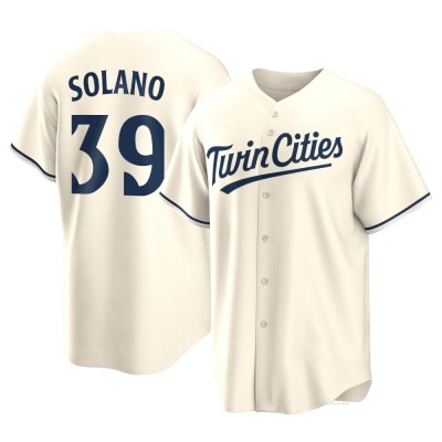 Youth Donovan Solano Minnesota Twins Replica Cream Alternate Jersey