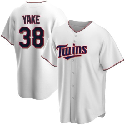 Youth Ernie Yake Minnesota Twins Replica White Home Jersey