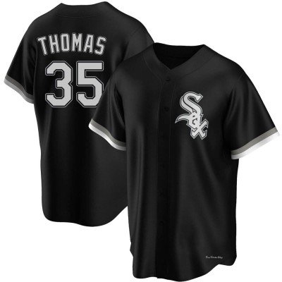 Youth Frank Thomas Chicago White Sox Replica Black Alternate Jersey