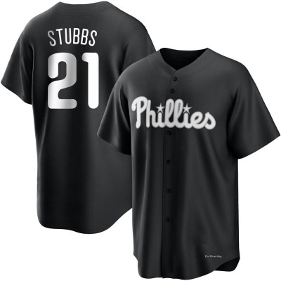 Youth Garrett Stubbs Philadelphia Phillies Replica Black/White Jersey