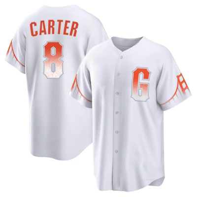 Youth Gary Carter San Francisco Giants Replica White 2021 City Connect Jersey