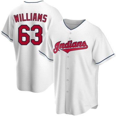 Youth Gavin Williams Cleveland Guardians Replica White Home Jersey