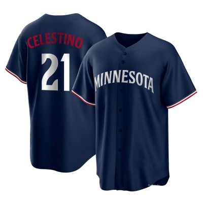 Youth Gilberto Celestino Minnesota Twins Replica Navy Alternate Jersey