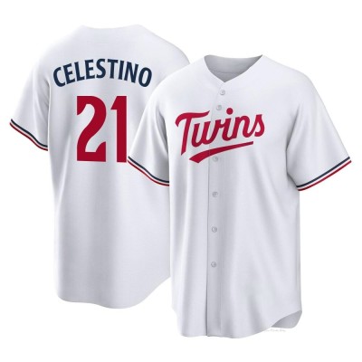 Youth Gilberto Celestino Minnesota Twins Replica White Home Jersey