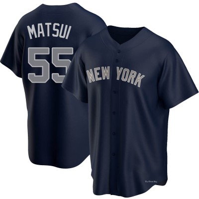 Youth Hideki Matsui New York Yankees Replica Navy Alternate Jersey