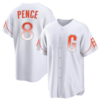 Youth Hunter Pence San Francisco Giants Replica White 2021 City Connect Jersey