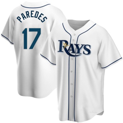 Youth Isaac Paredes Tampa Bay Rays Replica White Home Jersey