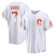 Youth J.D. Davis San Francisco Giants Replica White 2021 City Connect Jersey