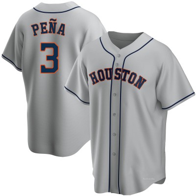 Youth Jeremy Pena Houston Astros Replica Gray Road Jersey