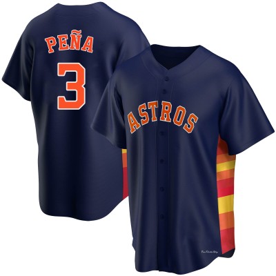 Youth Jeremy Pena Houston Astros Replica Navy Alternate Jersey