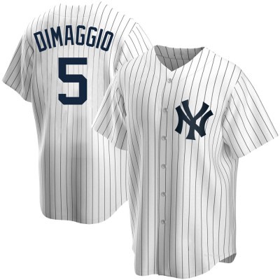 Youth Joe DiMaggio New York Yankees Replica White Home Jersey