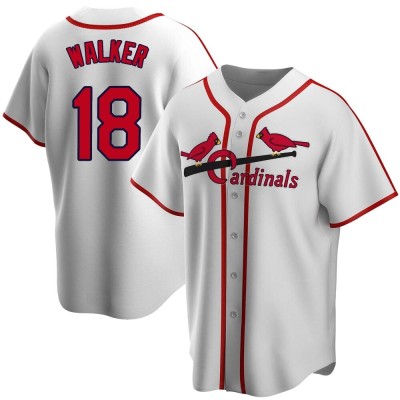 Youth Jordan Walker St. Louis Cardinals White Home Cooperstown Collection Jersey