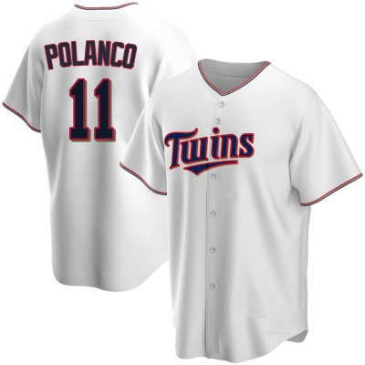 Youth Jorge Polanco Minnesota Twins Replica White Home Jersey