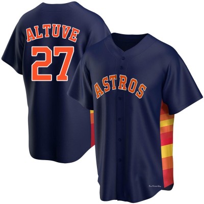 Youth Jose Altuve Houston Astros Replica Navy Alternate Jersey