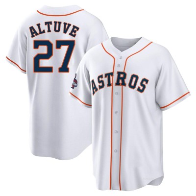 Youth Jose Altuve Houston Astros Replica White 2022 World Series Champions Home Jersey