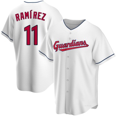 Youth Jose Ramirez Cleveland Guardians Replica White Home Jersey