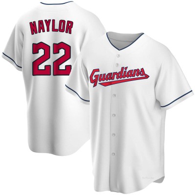 Youth Josh Naylor Cleveland Guardians Replica White Home Jersey