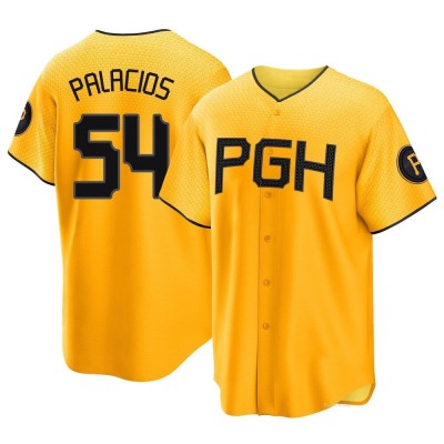 Youth Joshua Palacios Pittsburgh Pirates Replica Gold 2023 City Connect Jersey