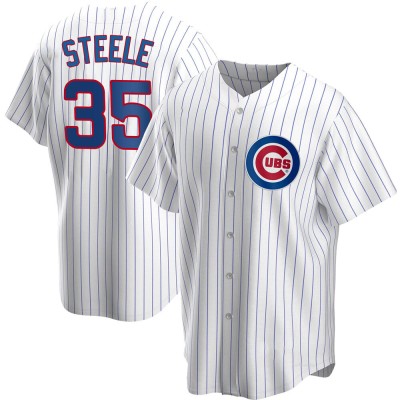 Youth Justin Steele Chicago Cubs Replica White Home Jersey