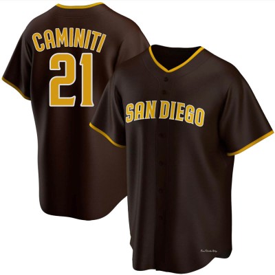 Youth Ken Caminiti San Diego Padres Replica Brown Road Jersey