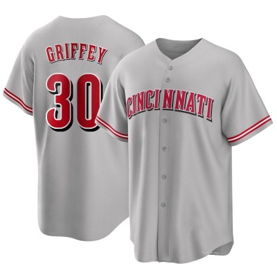 Youth Ken Griffey Cincinnati Reds Replica Gray Road Jersey