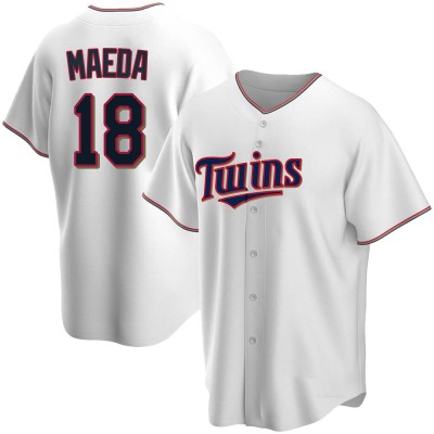 Youth Kenta Maeda Minnesota Twins Replica White Home Jersey