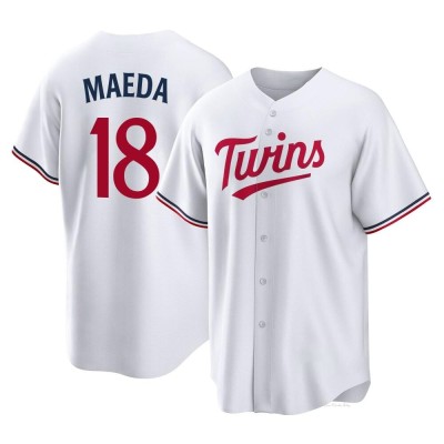 Youth Kenta Maeda Minnesota Twins Replica White Home Jersey