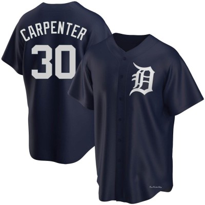 Youth Kerry Carpenter Detroit Tigers Replica Navy Alternate Jersey