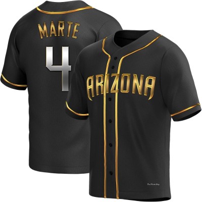 Youth Ketel Marte Arizona Diamondbacks Replica Black Golden Alternate Jersey