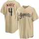 Youth Ketel Marte Arizona Diamondbacks Replica Gold 2021 City Connect Cool Base Jersey