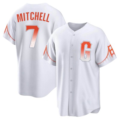 Youth Kevin Mitchell San Francisco Giants Replica White 2021 City Connect Jersey