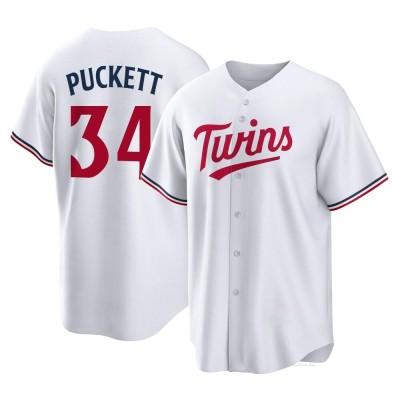 Youth Kirby Puckett Minnesota Twins Replica White Home Jersey