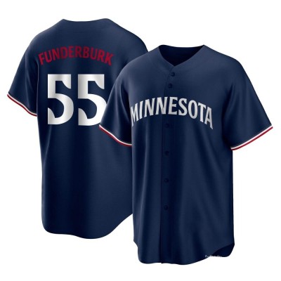 Youth Kody Funderburk Minnesota Twins Replica Navy Alternate Jersey