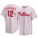 Youth Kyle Schwarber Philadelphia Phillies Replica White 2022 World Series Home Jersey