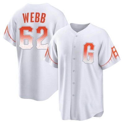 Youth Logan Webb San Francisco Giants Replica White 2021 City Connect Jersey