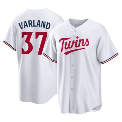 Youth Louie Varland Minnesota Twins Replica White Home Jersey