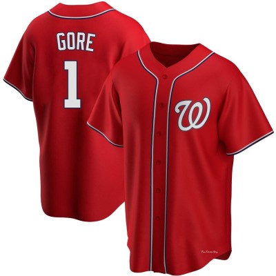 Youth MacKenzie Gore Washington Nationals Replica Red Alternate Jersey