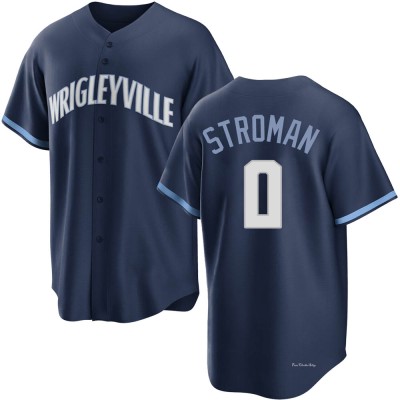 Youth Marcus Stroman Chicago Cubs Replica Navy 2021 City Connect Jersey