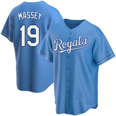 Youth Michael Massey Kansas City Royals Replica Light Blue Alternate Jersey