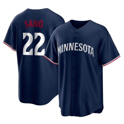 Youth Miguel Sano Minnesota Twins Replica Navy Alternate Jersey