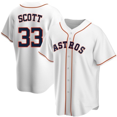 Youth Mike Scott Houston Astros Replica White Home Jersey