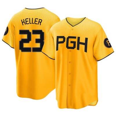 Youth Mitch Keller Pittsburgh Pirates Replica Gold 2023 City Connect Jersey