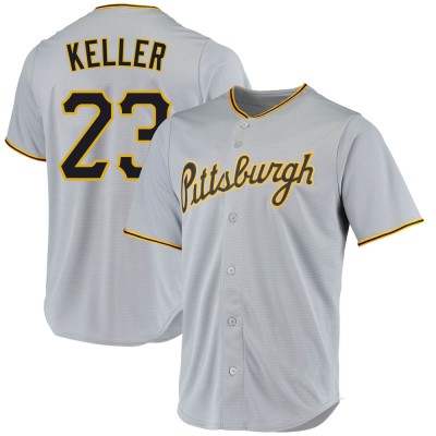 Youth Mitch Keller Pittsburgh Pirates Replica Gray Road Jersey