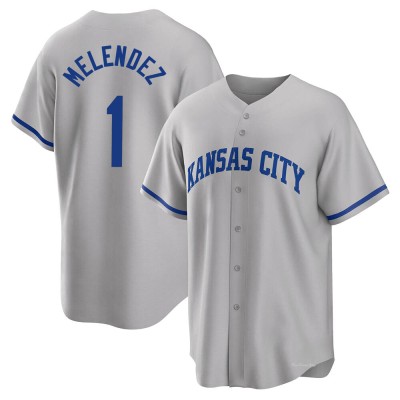 Youth MJ Melendez Kansas City Royals Replica Gray 2022 Road Jersey