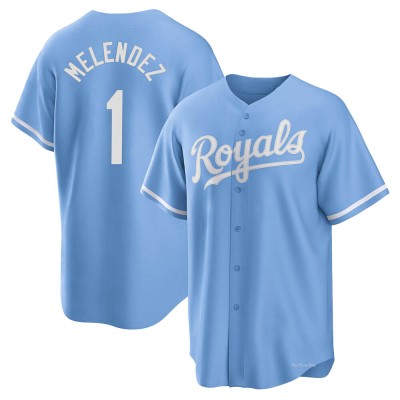 Youth MJ Melendez Kansas City Royals Replica Light Blue 2022 Alternate Jersey