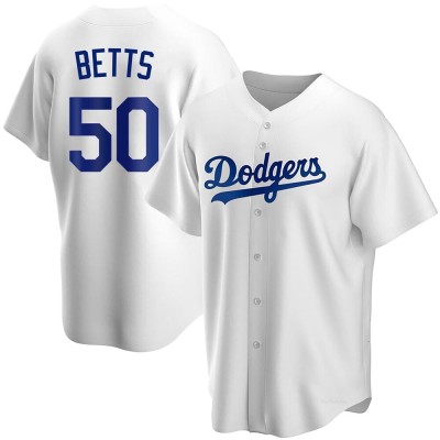 Youth Mookie Betts Los Angeles Dodgers Replica White Home Jersey