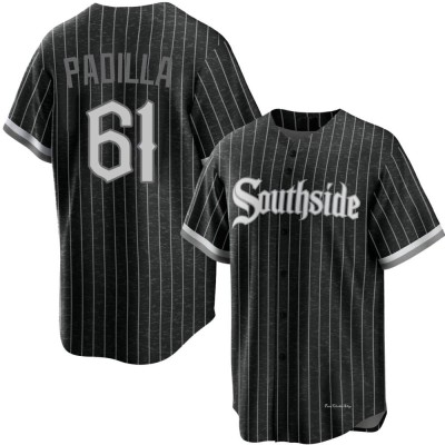 Youth Nicholas Padilla Chicago White Sox Replica Black 2021 City Connect Jersey